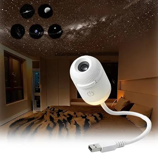 Galaxy Star Projector Night Light with USB Flexible Lamp