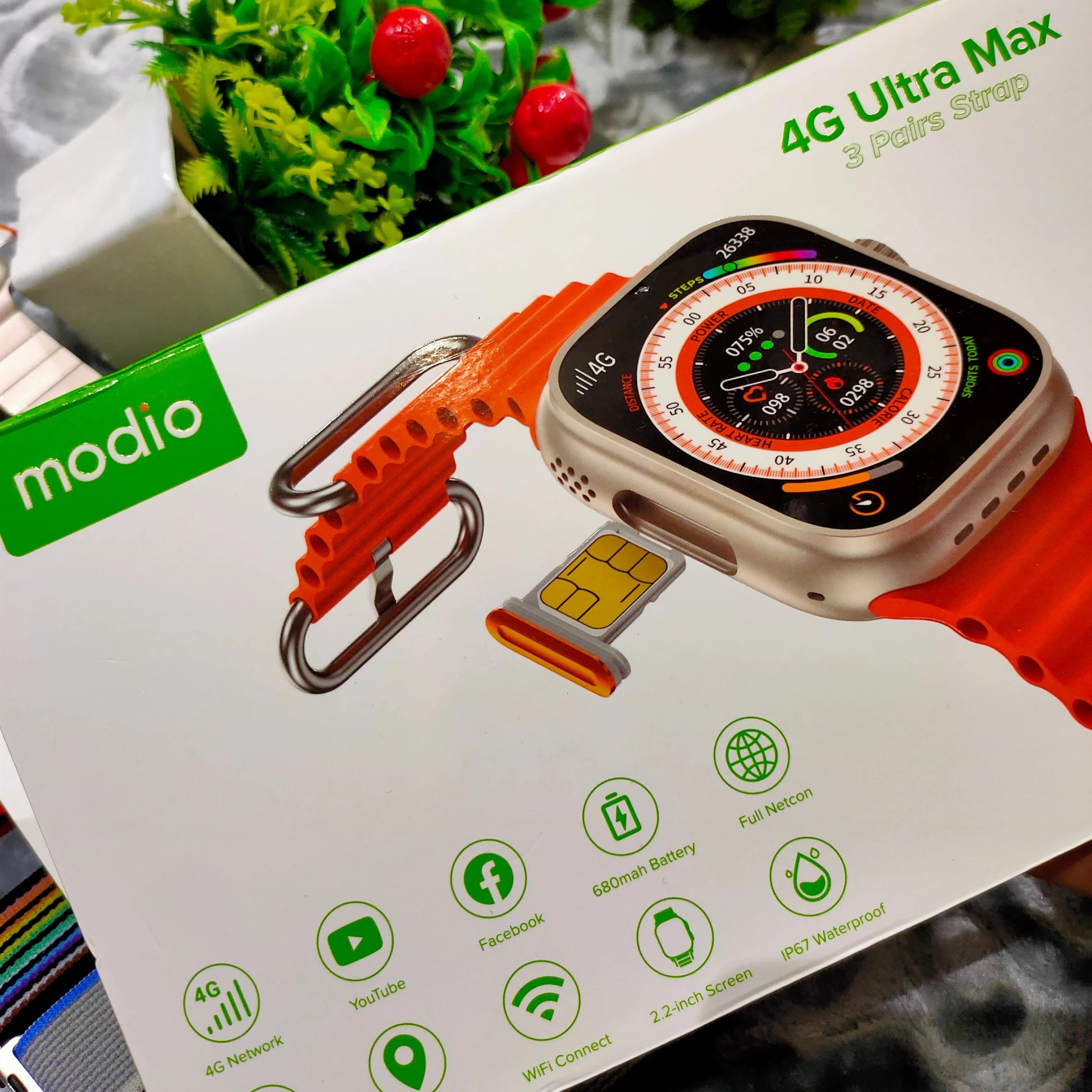 4G Ultra Max Android Watch 4gb /64gb