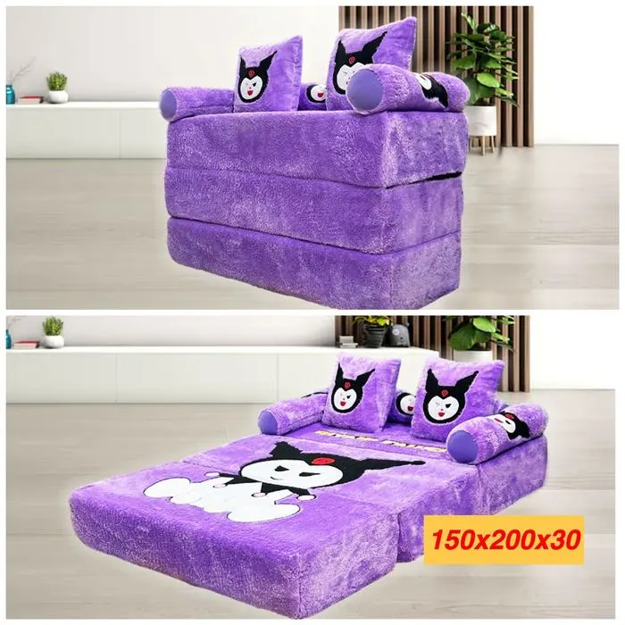Foldable Plush Sofa Cum Bed