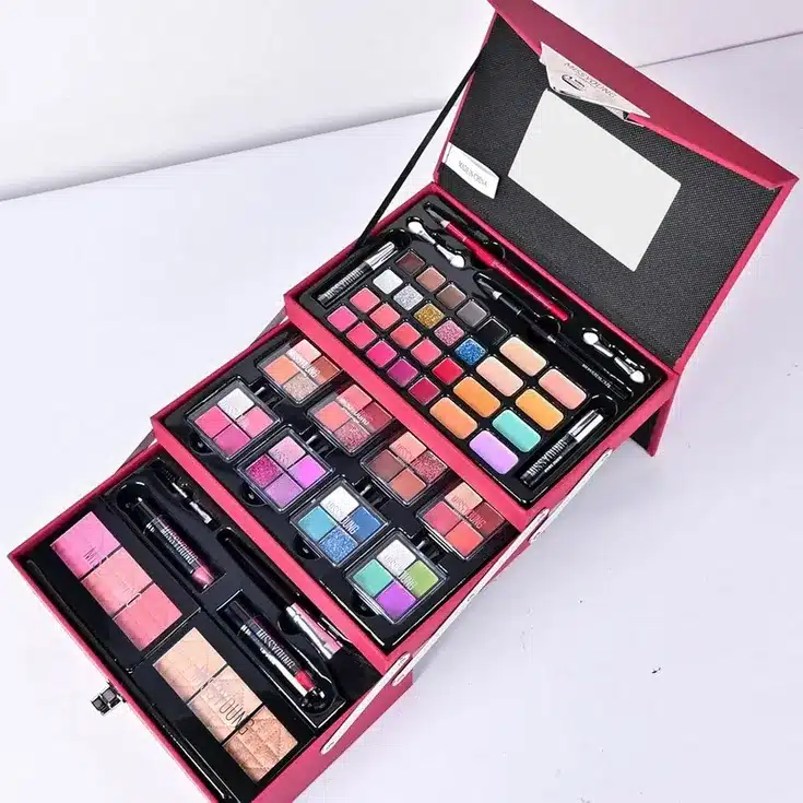 Professional Makeup Storage Box with Complete Beauty Collection