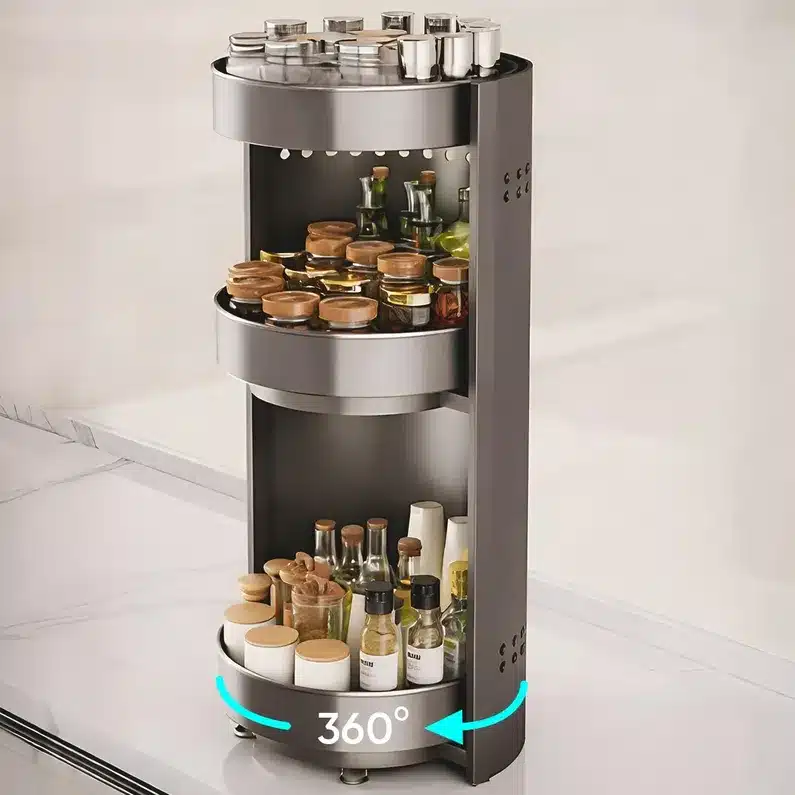 360° Rotating Kitchen Storage Organizer
