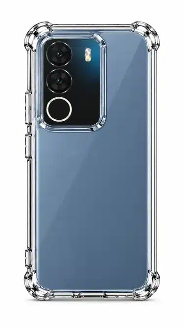 Blue Smartphone Clear Protective Case with Camera Guard and Shockproof Corner Protection