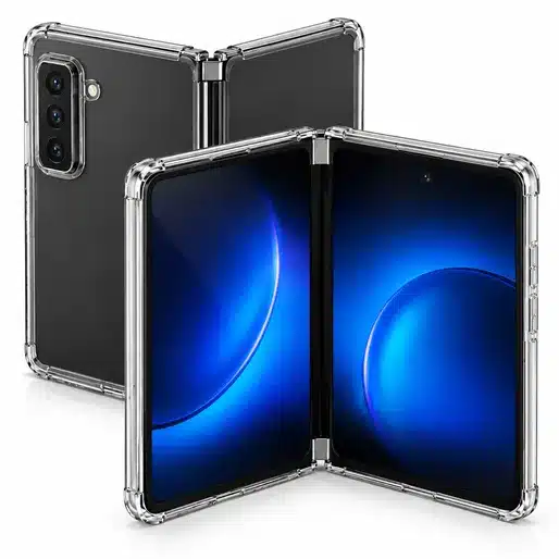 Foldable Dual Screen Smartphone Clear Protective Case With Hinge Protection Design