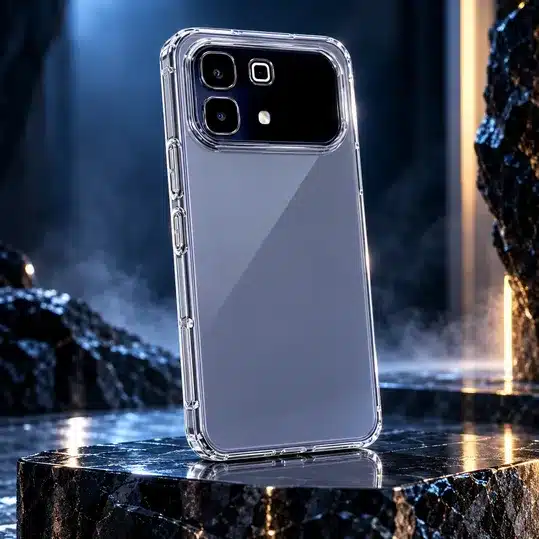 Grey Smartphone Crystal Clear Magnetic Protective Case