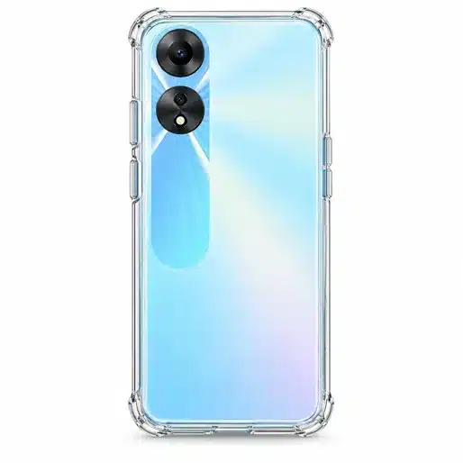 Sky Blue Smartphone Clear Protective Case With Camera Protection And Slim Design