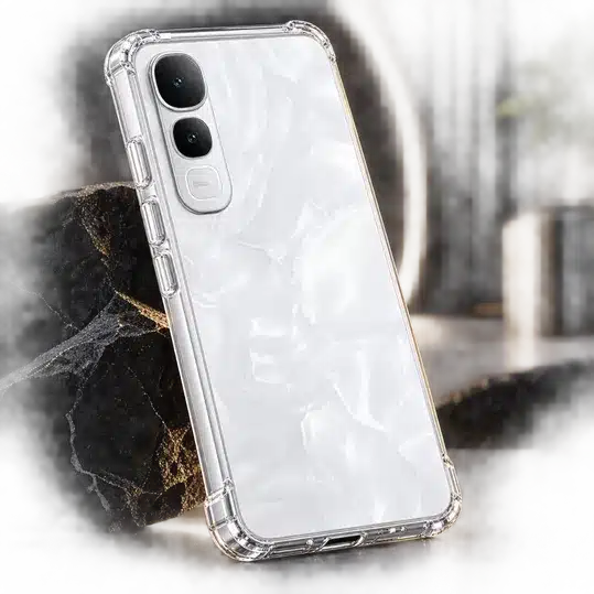 White Smartphone Crystal Clear Transparent Protective Case