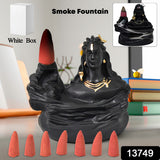 Adiyogi Shiva Backflow Smoke Fountain Incense Holder Burner (1 Pc)