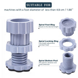 4695 Washing Machine Support Anti Vibration Washing Machine Support Adjustable Washer Anti Vibrasion Pads Washer  Dryer Pedestals Washing Machine Accessory Anti- Skid Pad Pvc Lifting Pad Non-slip ( 4 Pc Set )