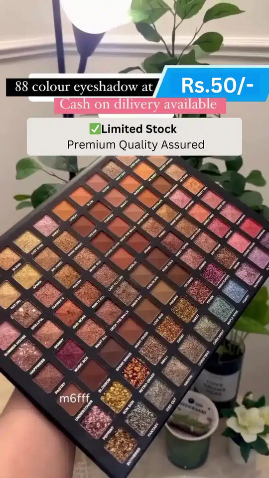 88-Color Premium Eyeshadow Palette with Rich
