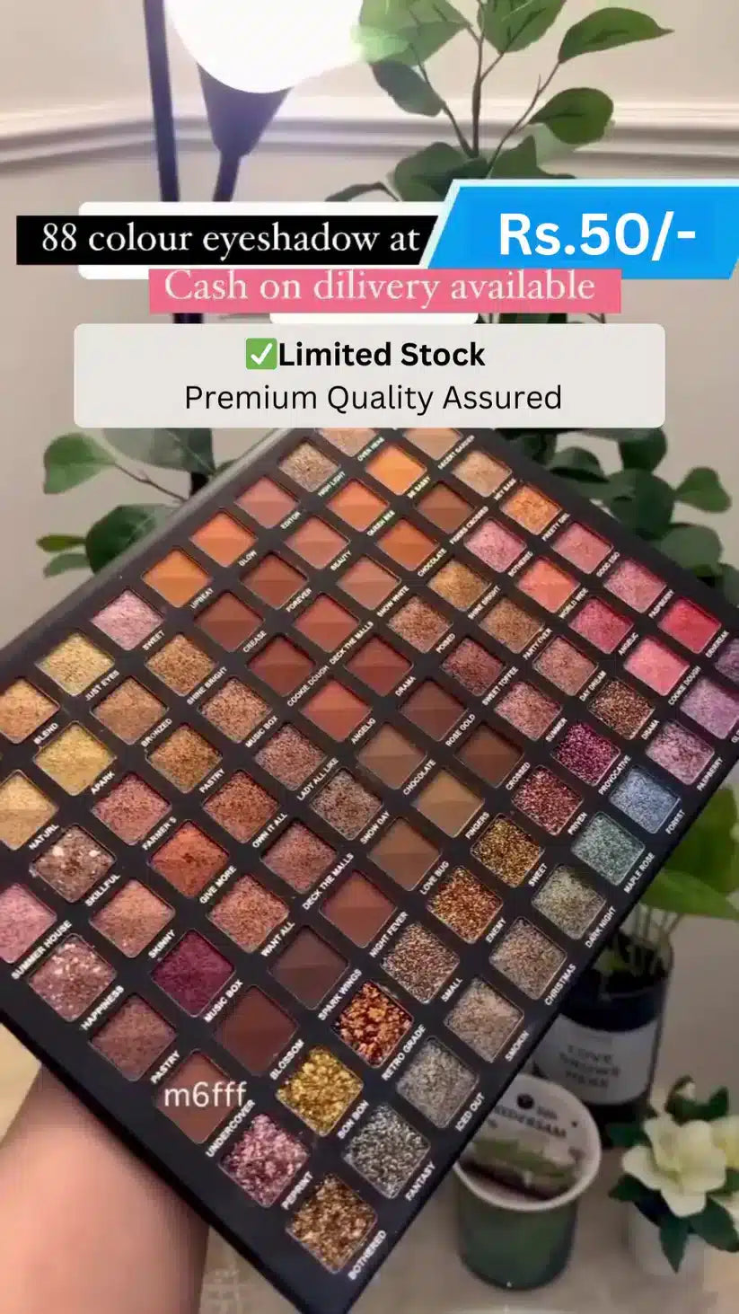 88-Color Premium Eyeshadow Palette with Rich