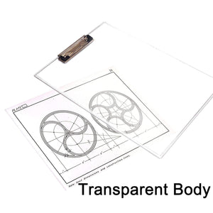 4080 Transparent Premium Exam Pad Best For Students In All Exams Unbreakable Flexible Board With A Centimeter Measuring Side Pad For School  Exam Use