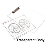 4080 Transparent Premium Exam Pad Best For Students In All Exams Unbreakable Flexible Board With A Centimeter Measuring Side Pad For School  Exam Use