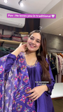 Stunning Teal Blue and Classic Black Anarkali Kurta Set with Elegant Embroidery, Flowy Silhouette, and Coordinated Dupatta – A Perfect Ethnic Gift Choice for Special Occasions and Festive Celebrations