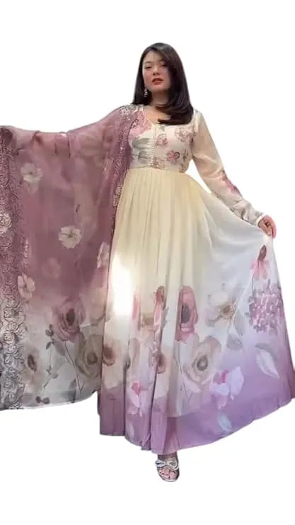 Women Ethnic Wear Dupatta Set | Kurta Pant with Dupatta | Party & Festive Suit Set