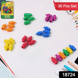 Pencil Top Eraser Rubber Erasers (1 Pc  Mix Color)