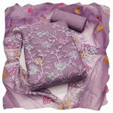 Womens Organza silk muilty work Saree