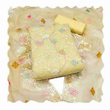 Womens Organza silk muilty work Saree