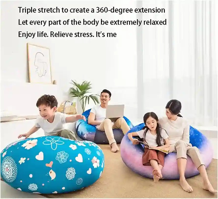 Round Lazy Sofa Tatami Balcony Cute Bedroom Recliner Single 360 Degree Telescopic Bean Bag Removable and Washable