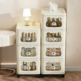 TidySpace Cute Bear Shaped Plastic Miscellaneous Goods Snacks Easy Assembly Clothes Case Drawer