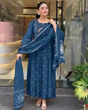 Viscose Fancy Kurti With Bottom Dupatta