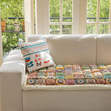 Couch Cover for Dogs, Non Slip Pet Couch Covers for Sofa Washable, Boho Couch Covers for 3 Cushion Couch Sofa Pet Friendly