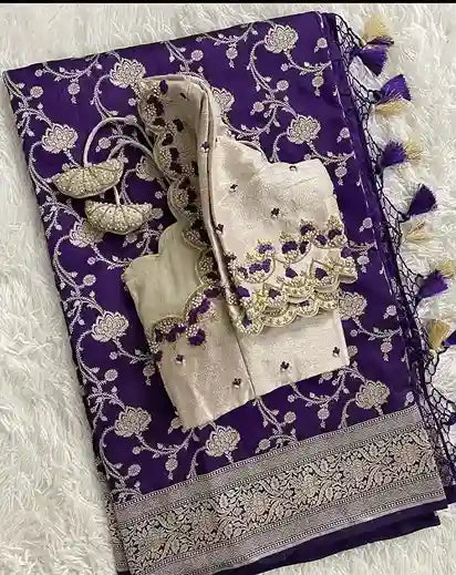 beautifully designed saree