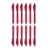 Red Colour Gel Pen Set Set Of 12 Pcs