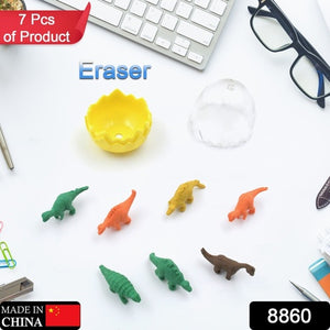 8860 Dinosaur Shaped Erasers Animal Erasers For Kids Dinosaur Erasers Puzzle 3d Eraser Mini Eraser Dinosaur Toys Desk Pets For Students Classroom Prizes Class Rewards Party Favors (7 Pc Set)