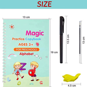 8075 4 Pc Magic Copybook Widely Used By Kids Childrens And Even Adults Also To Write Down Important Things Over It While Emergencies Etc.