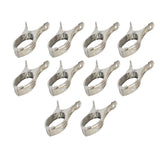 Stainless Steel Clothes Pins Beach Towel Clips (10 Pcs Set)