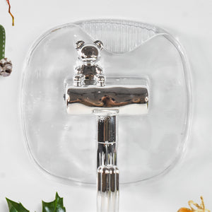 Large Plastic Self Adhesive Wall Hooks (2 Pc)
