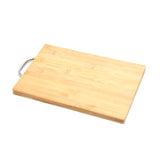 2315 Thick Wooden Bamboo Kitchen Chopping Cutting Slicing Board With Holder For Fruits Vegetables Meat