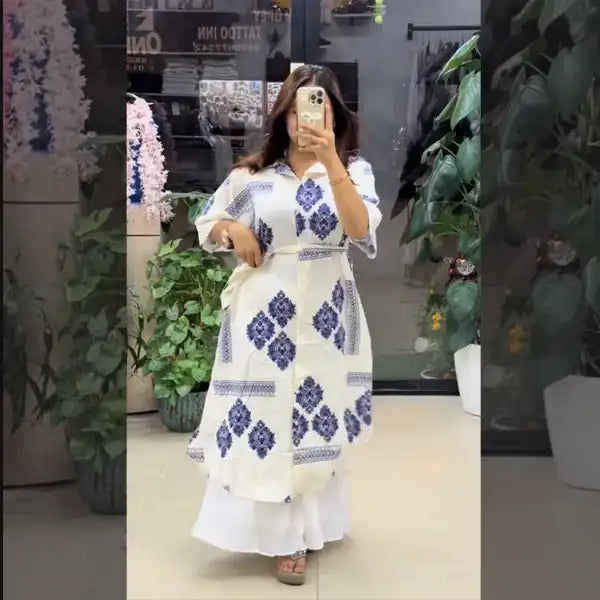 Chiffon Long Floral Printed Dress