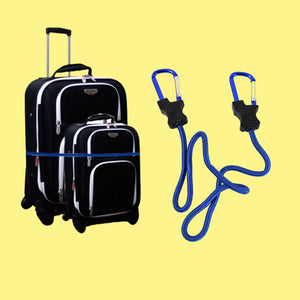 Carabiner Bungee Cords With Hook Tie Downs Luggage Strap Carrying Bag Secure (1 Pc  Mix Color)