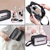Medium Zippered Cosmetic Pouch Toiletry Bag For Cosmetics (1 Pc)