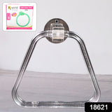 Unbreakable Abs Square Towel Ring Wall Mounted Stand  Holder (1 Pc)