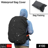 4100 Heavy Waterproof Nylon Rain Coverdust Cover - Elastic Adjustable For Laptop Bags And Backpacks School Bag Waterproof Cover Dust Proof Backpack Laptop Bag Cover (1pc)