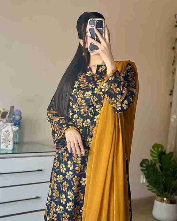 3-Piece Floral Ensemble kurta