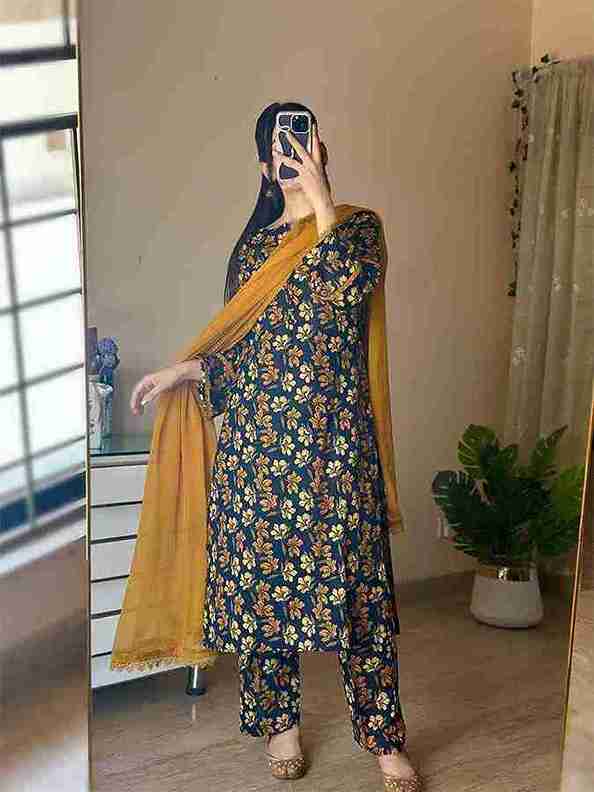 3-Piece Floral Ensemble kurta