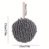 7806 Super Soft Cute Hanging Hand Towel For Kitchen And Bathroom  Ultra Absorbent Thick Coral Velvet Hand Towels With Hanging Loop Fast Drying Microfiber