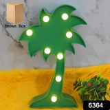 Led Night Light Coconut Tree Light Romantic Table Lamp (1 Pc  Battery Not Included)