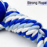 Durable Cotton Rope Dog Toy Two-way Ball Design (1 Pc)