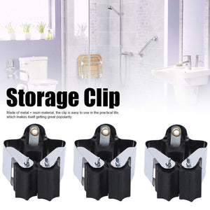 Multifunction Wall Mount Garage Holder For Mop  Broom  Hanger (4 Pcs Set)