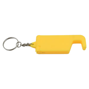 2 In 1 Plastic Keychain With Mobile Stand  Phone Holder (100 Pcs Set  Multicolor)