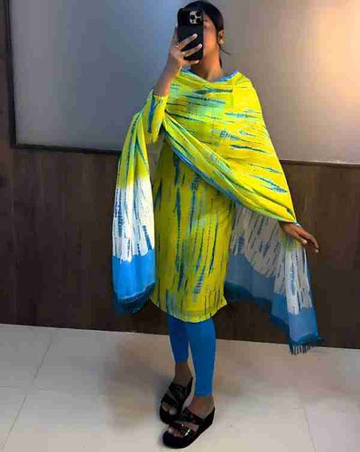 Colourfull Kurti Dupatta & Pant Set