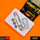 6427 3 In1 Laser Light Led Flashlight + Torch Keychain + Laser Pointer
