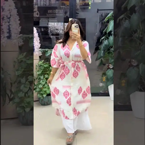 Chiffon Long Floral Printed Dress