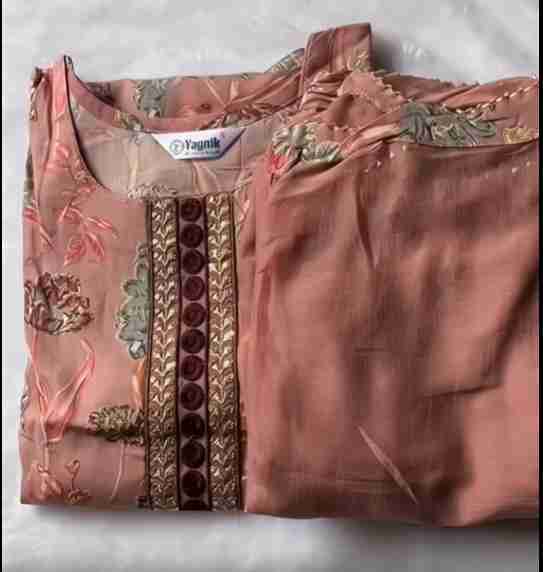 straight Kurti with pants and dupatta