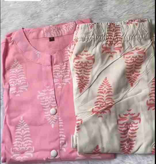 straight Kurti with pants and dupatta