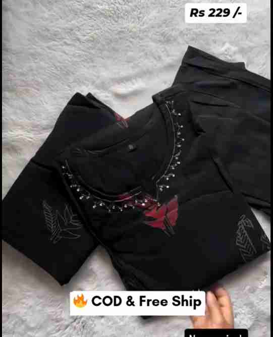 straight Kurti with pants and dupatta